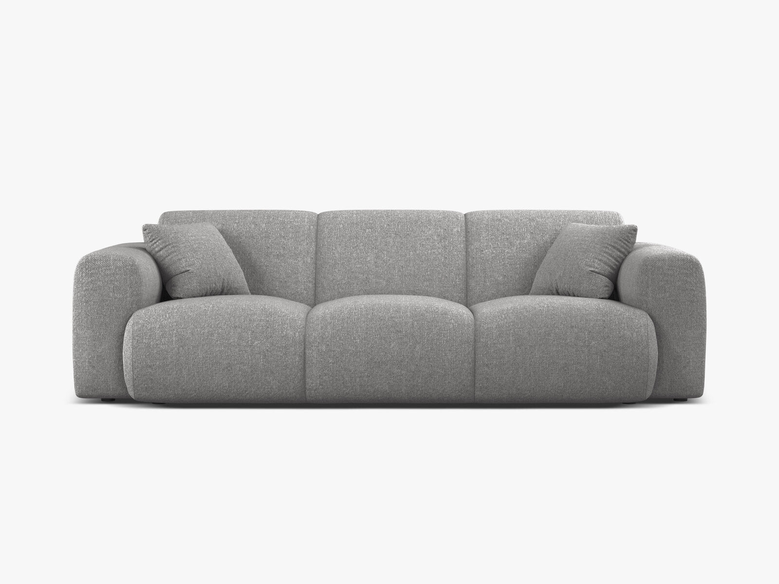 Micadoni Sofa Molino 3-Sitzer Chenille Eden Hellgrau