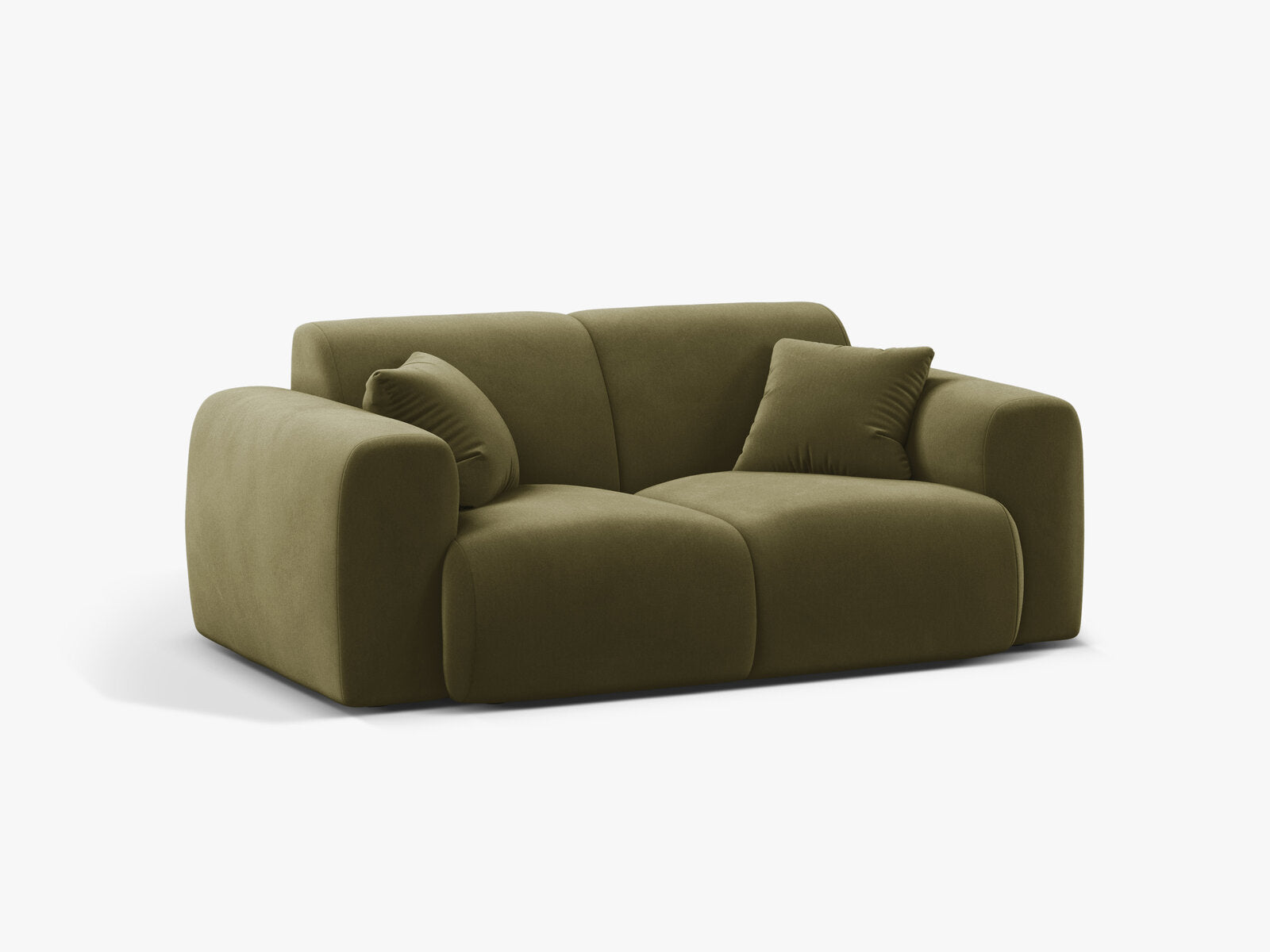 Micadoni Sofa Molino 2-Sitzer Samt Casino Hellgrün