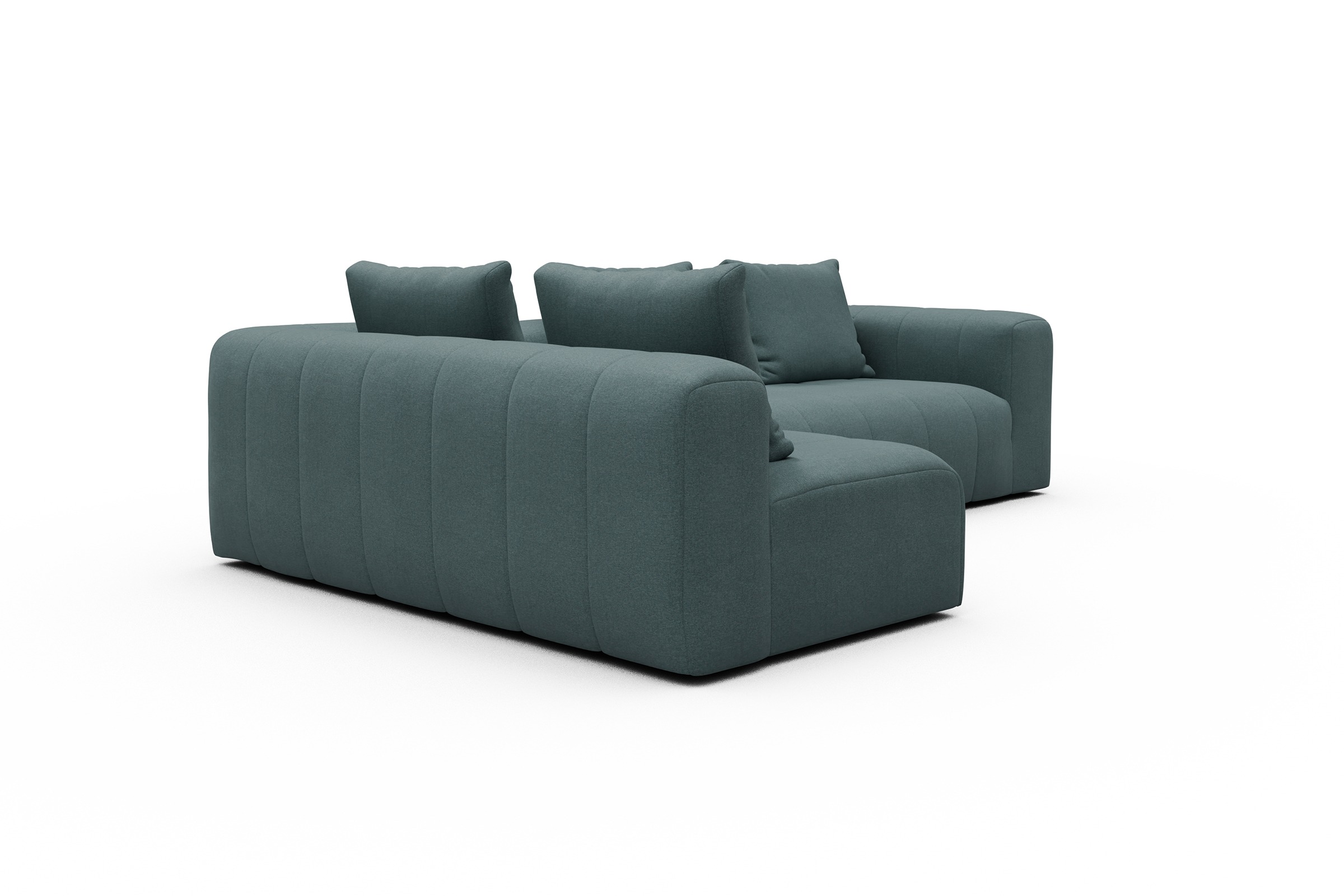 Ecksofa Hugo 2x 2,5-Sitzer Armlehne rechts Satya-Niagara
