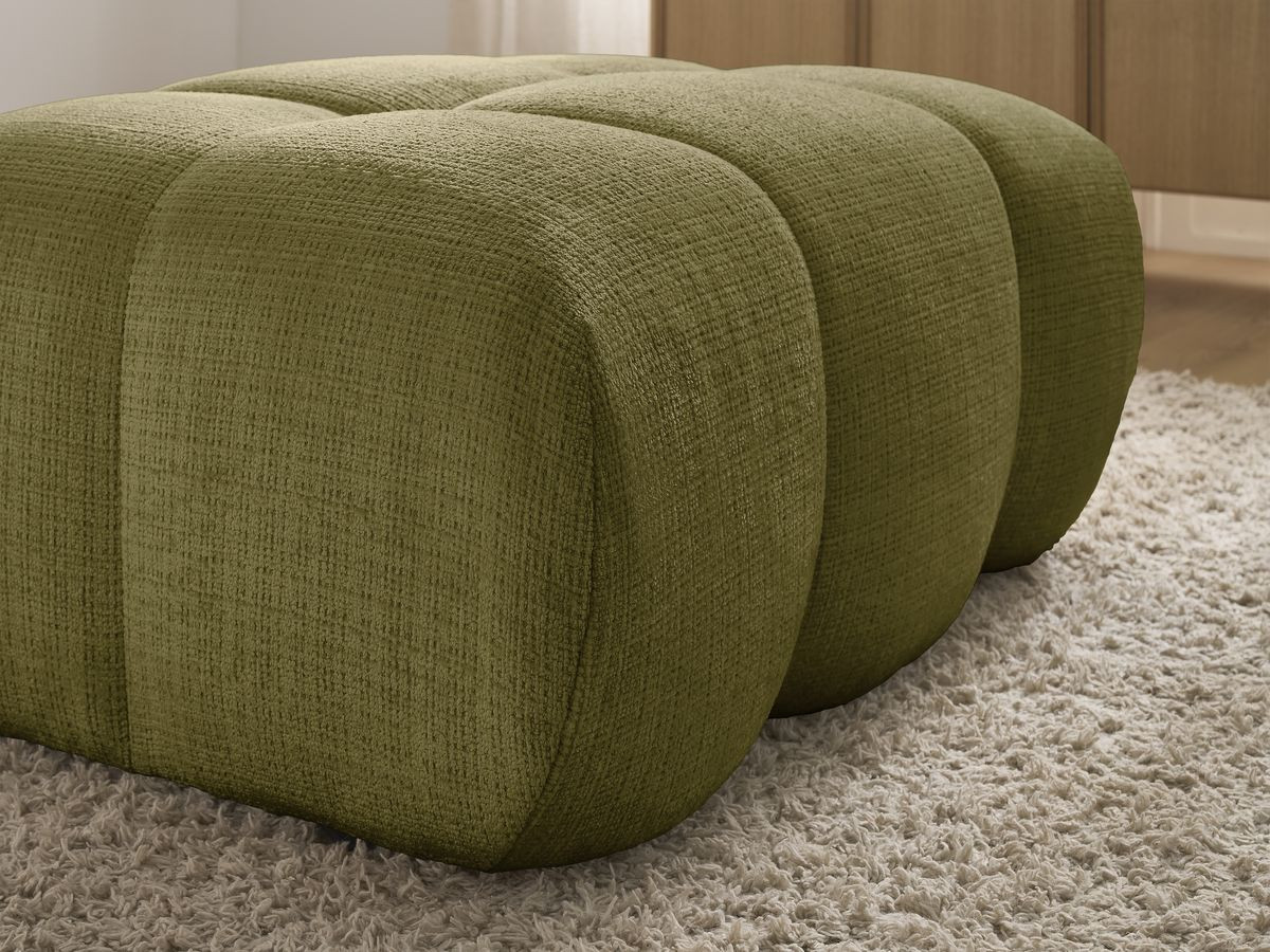 Bobochic Ivane Pouf Strukturstoff Grün
