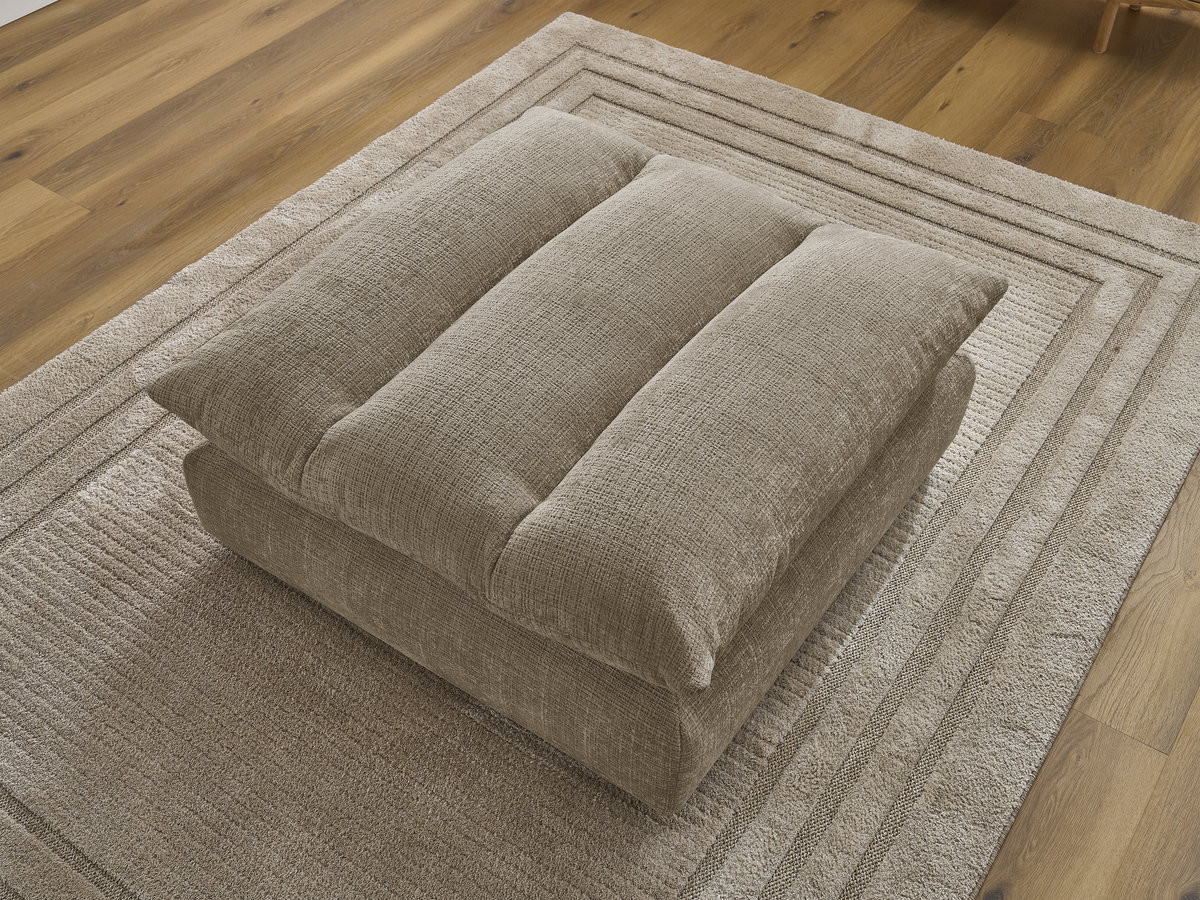 Bobochic Neil Pouf Strukturstoff Taupe