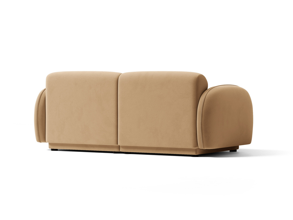 Cosmopolitan Design Sofa Bilbao 3-Sitzer Samt Casino Mandelbeige