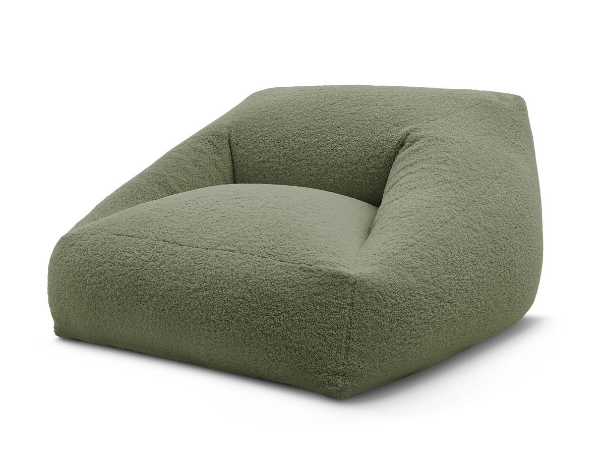 Bouclé-Stoff · Grün