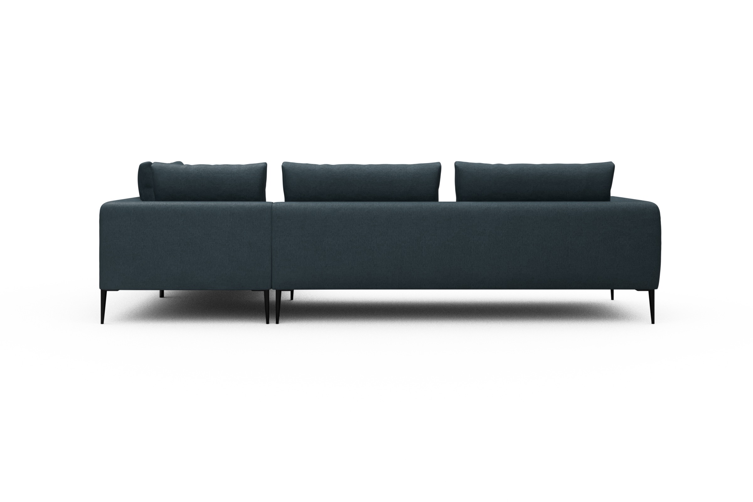 Ecksofa Paul Relax-Ecke links mit 3-Sitzer Denari-Royal-Blue