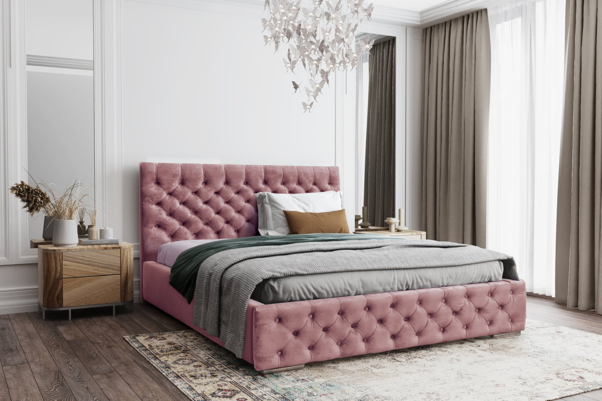 Polsterbett Olymp MAGIC VELVET 2257 180 cm mit Metallrahmen moebelfaktor