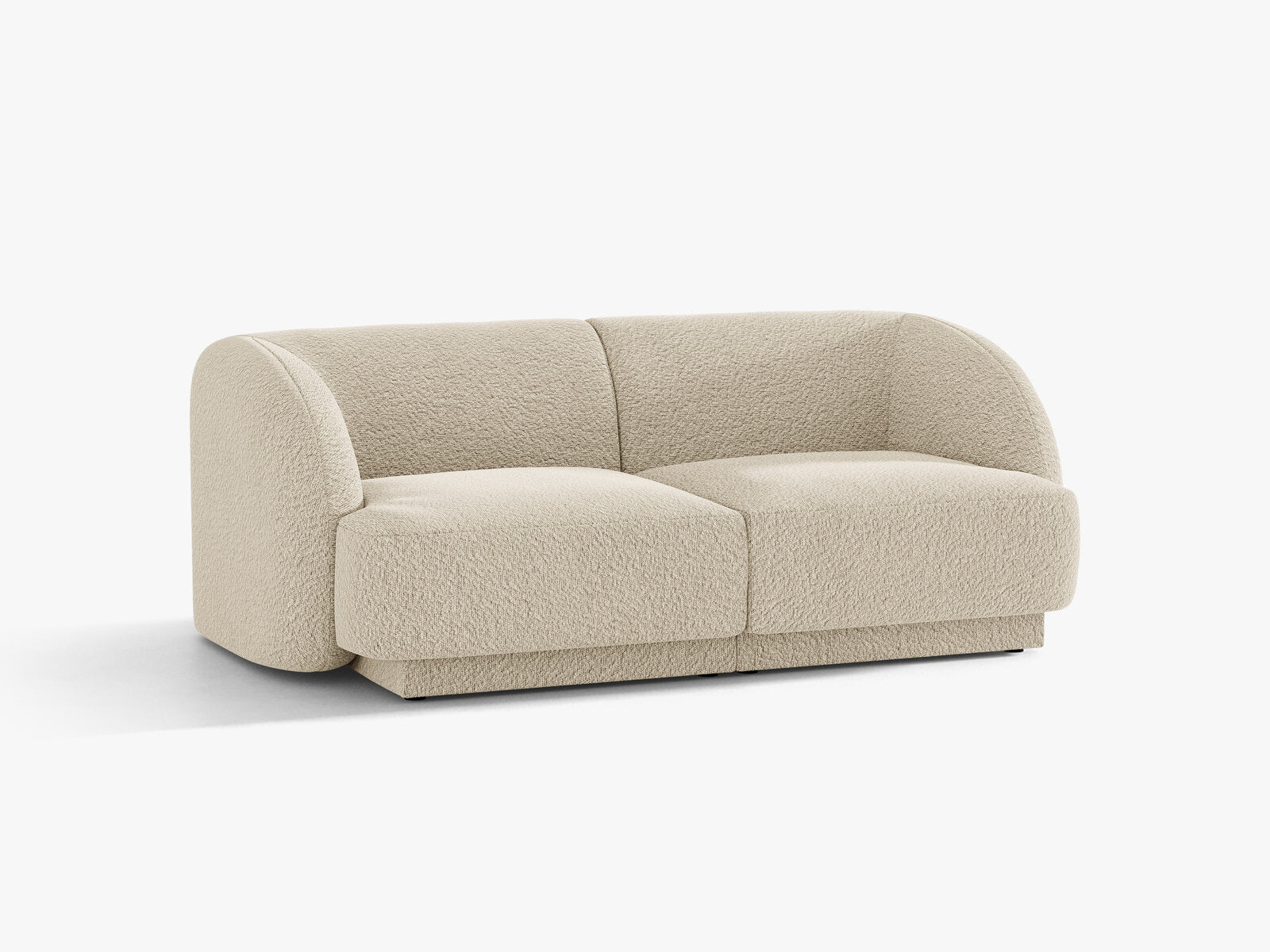 Micadoni Sofa Miley 2-Sitzer Boucle Baloo Beige