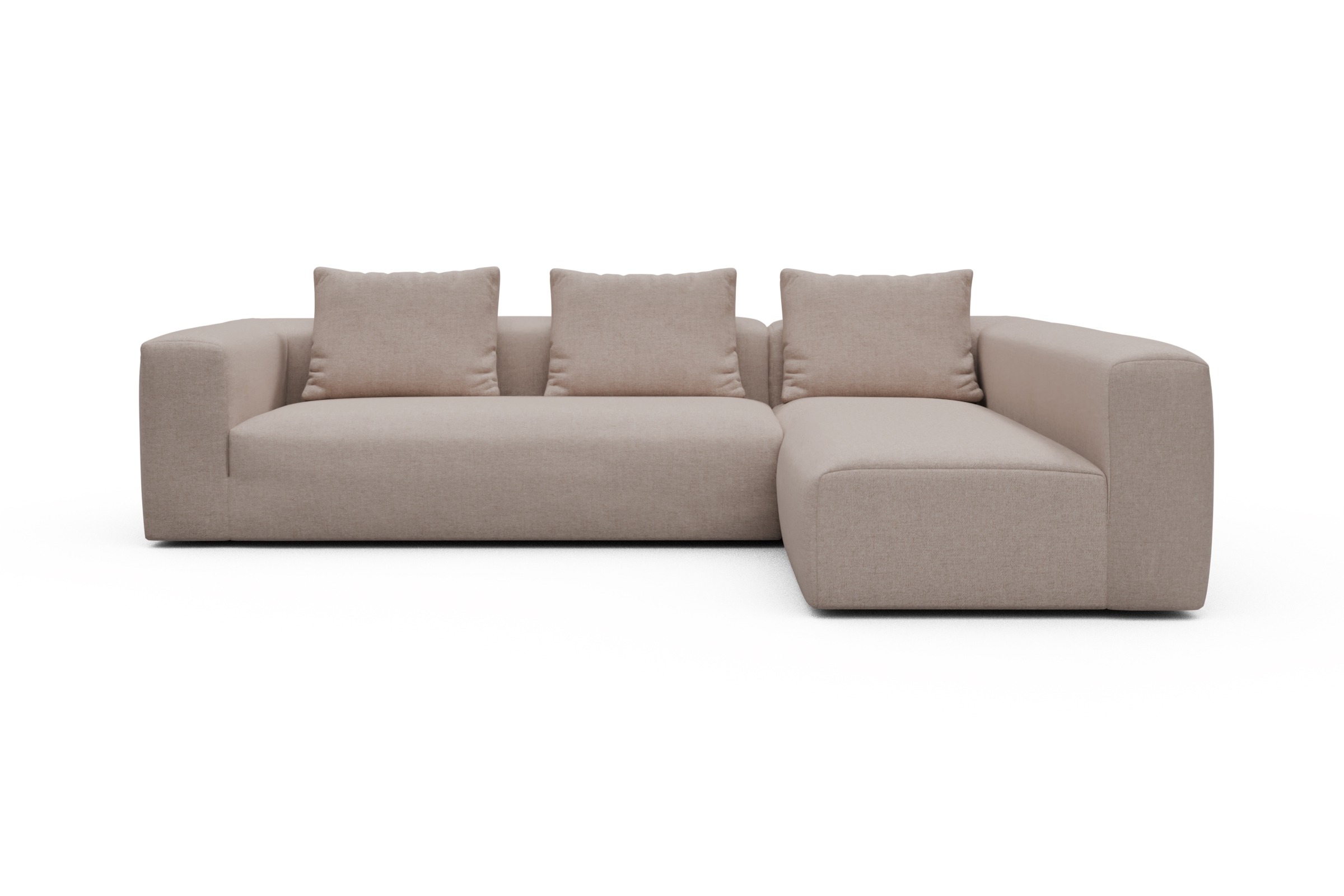 Skandi Home Ecksofa Fred 2x 2,5-Sitzer rechts offen Weda-Sand moebelfaktor