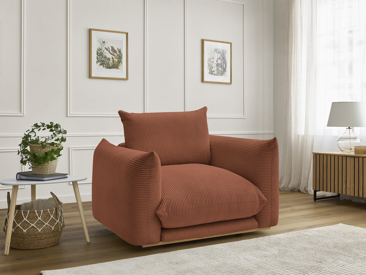 Bobochic Ernest Sessel Cordsamt Orange