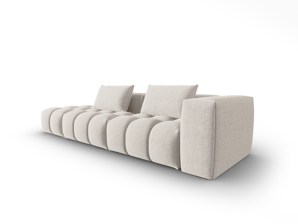 Cosmopolitan Design Sofa Verona 4-Sitzer offen Strukturierter Stoff Sorella Beige Links
