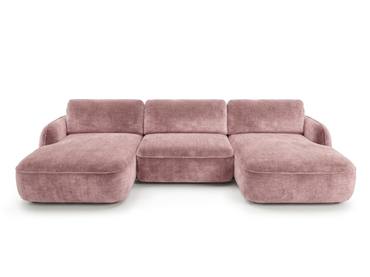 Bobochic Celeste Wohnlandschaft Chenille Rosa