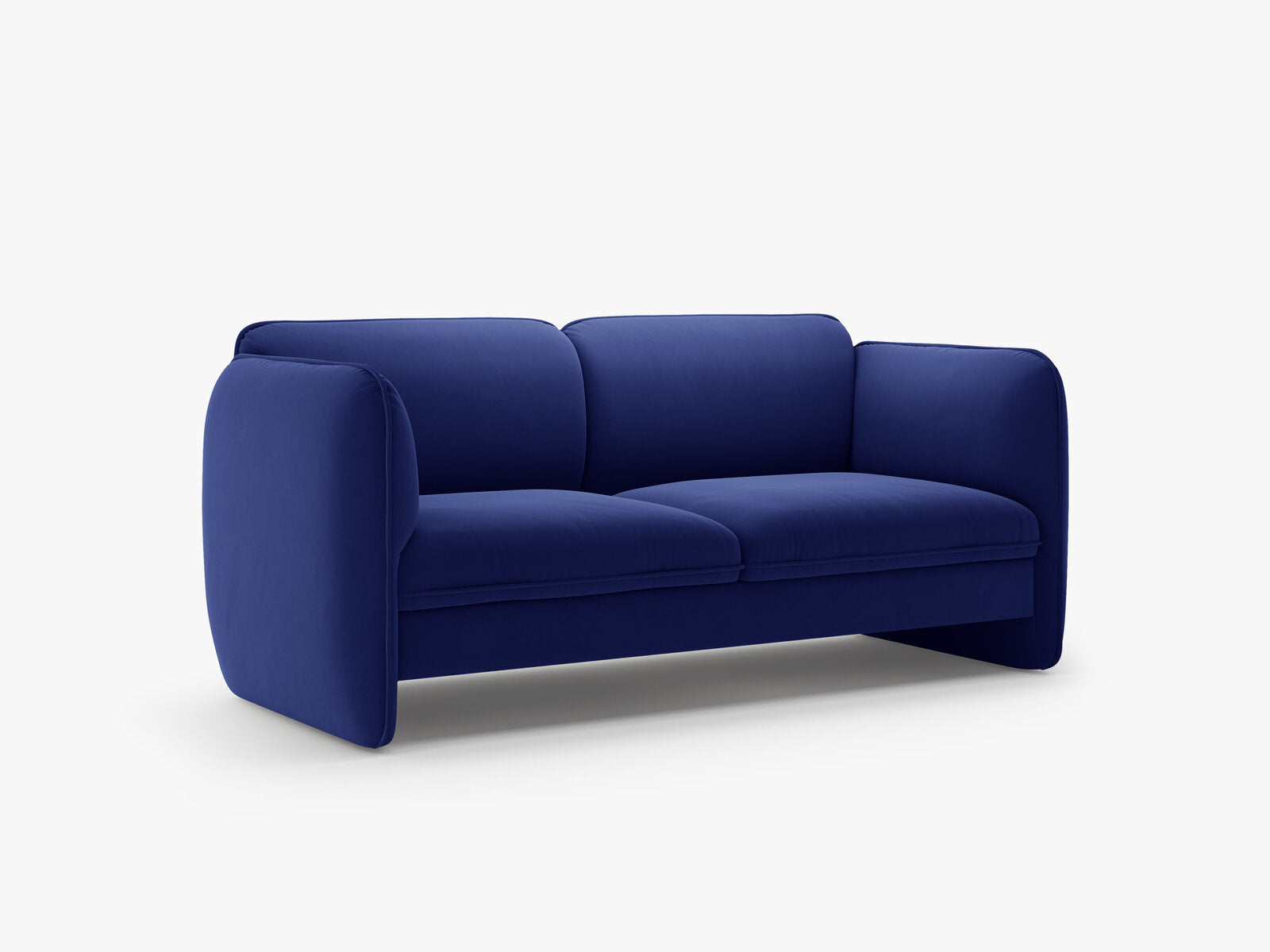 Micadoni Georgia Sofa 2-Sitzer Samt Magic Velvet Kobalt