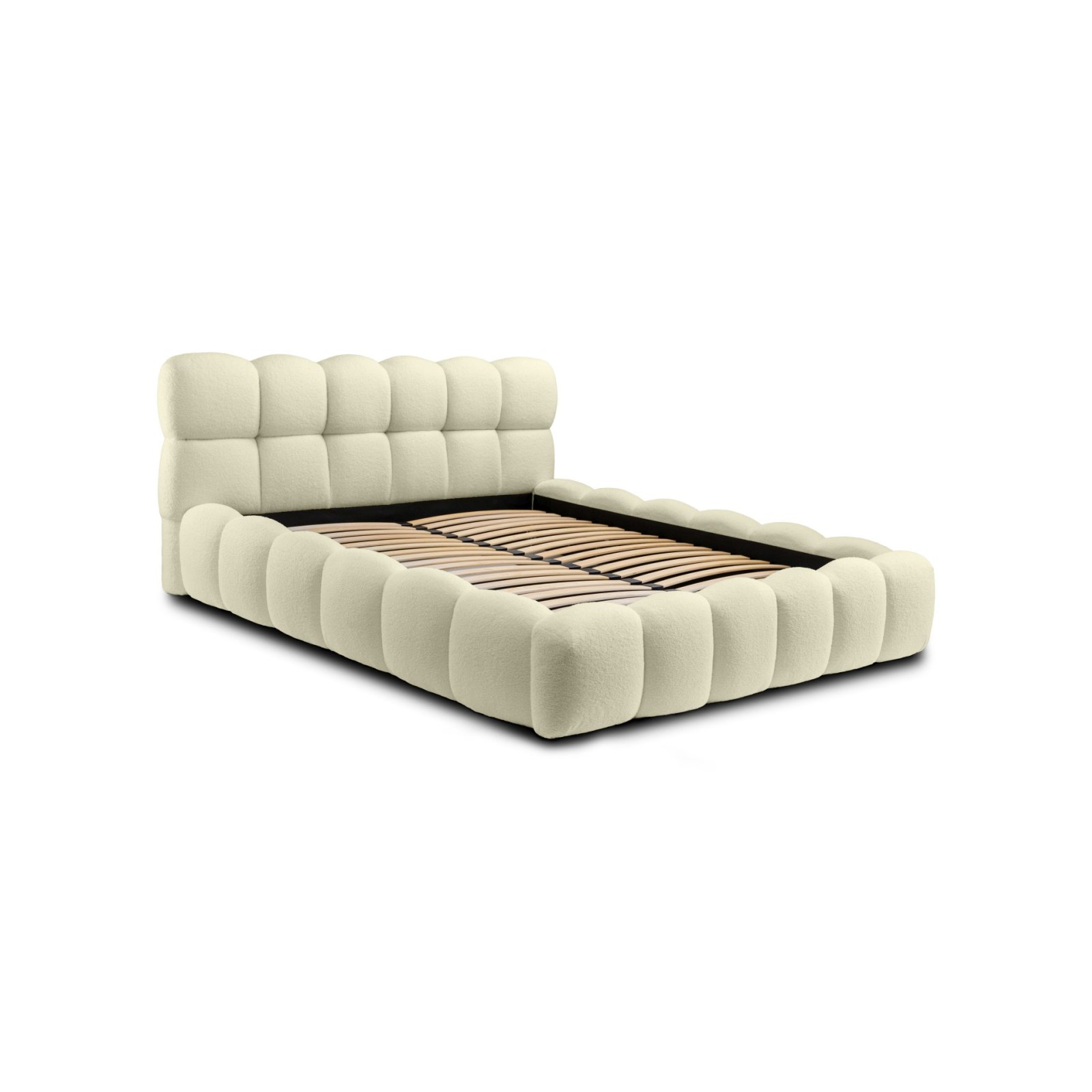 Polsterbett Vento-Slim Boucle 160x200 mit Metallrahmen Quelle 02