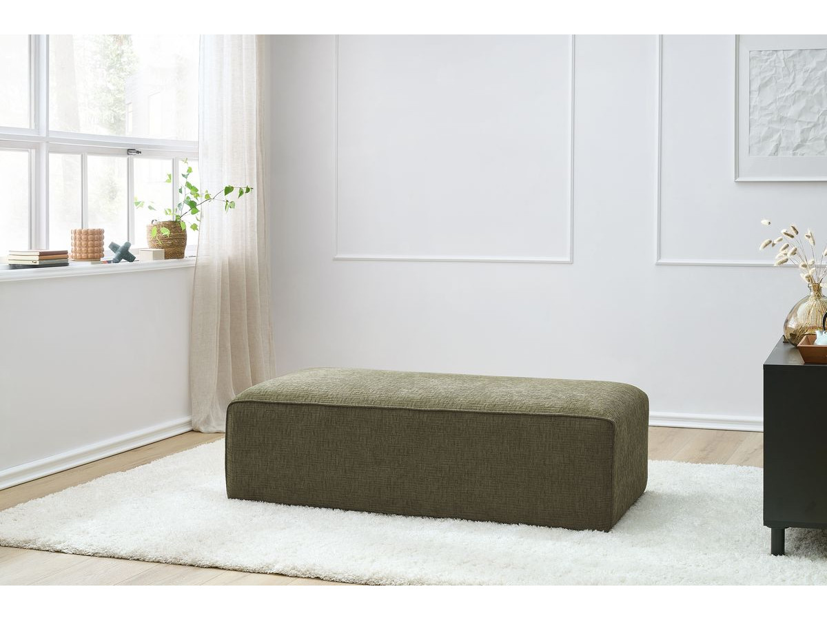 Bobochic Megeve Pouf Strukturstoff Grün