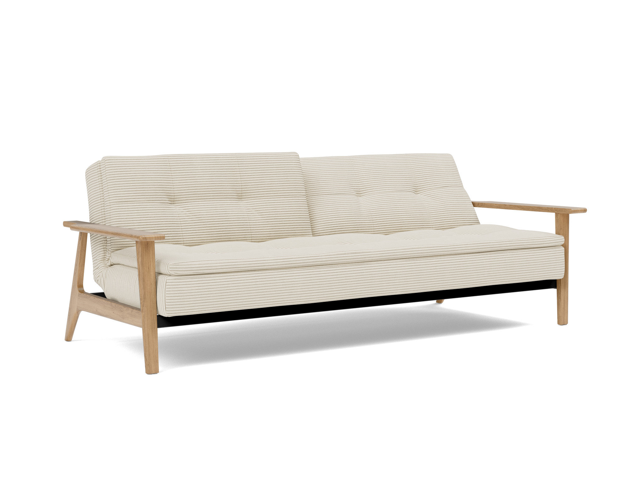Schlafsofa Dublexo Frej Kord Corduroy 594-Ivory