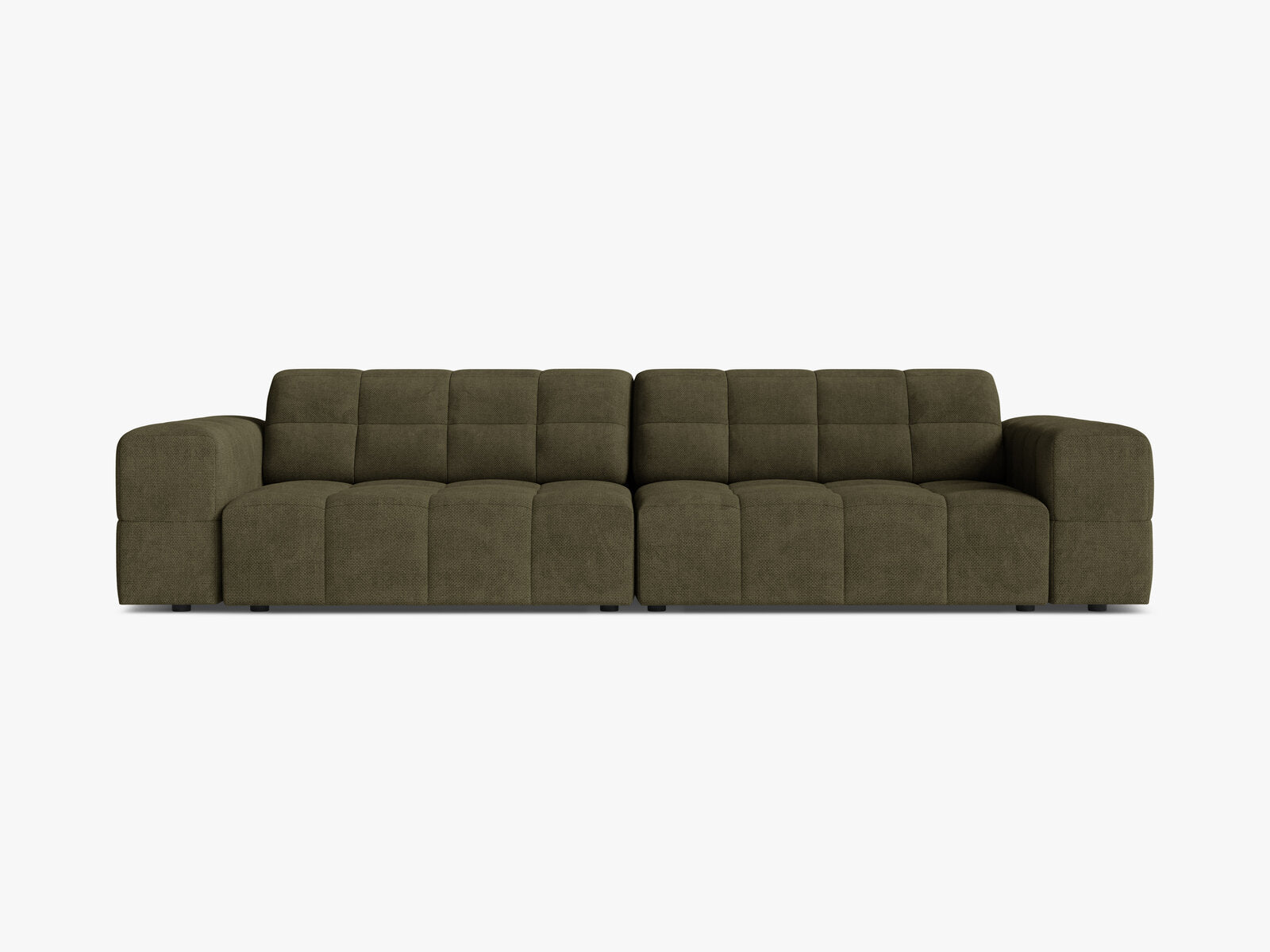 Micadoni Sofa Jennifer 4-Sitzer Chenille Eden Grün