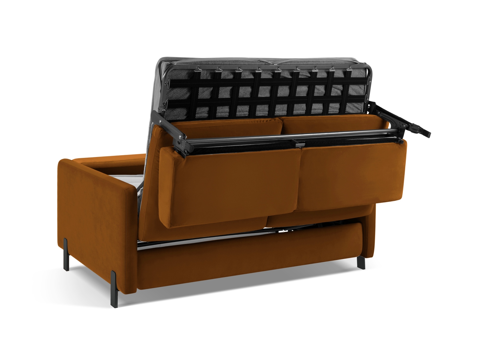Micadoni Schlafsofa Gloria 2-Sitzer Samt Braun 205x140