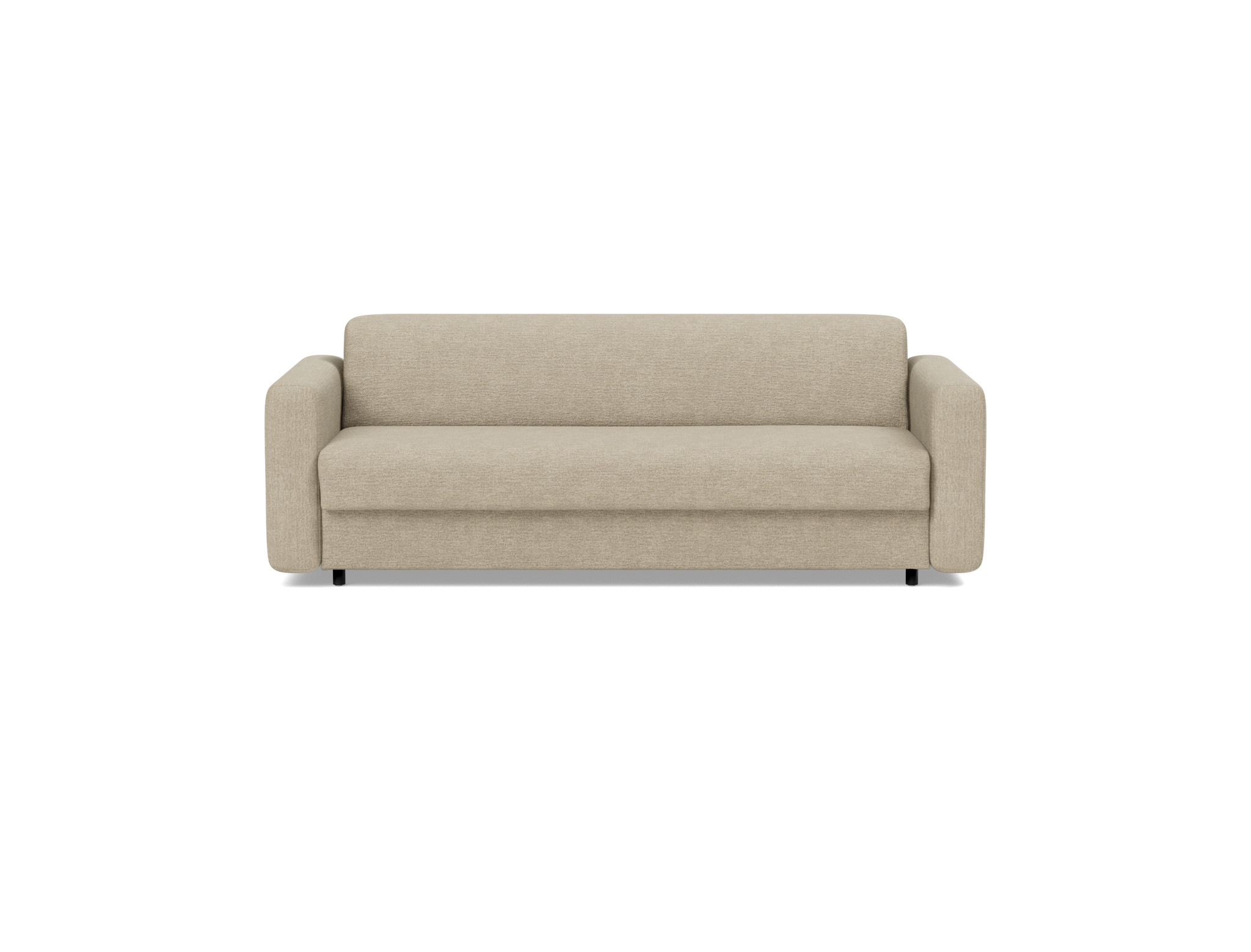 Schlafsofa Killian mit Memory-Matratze 160 Strukturierter Stoff Taura 356-Sand