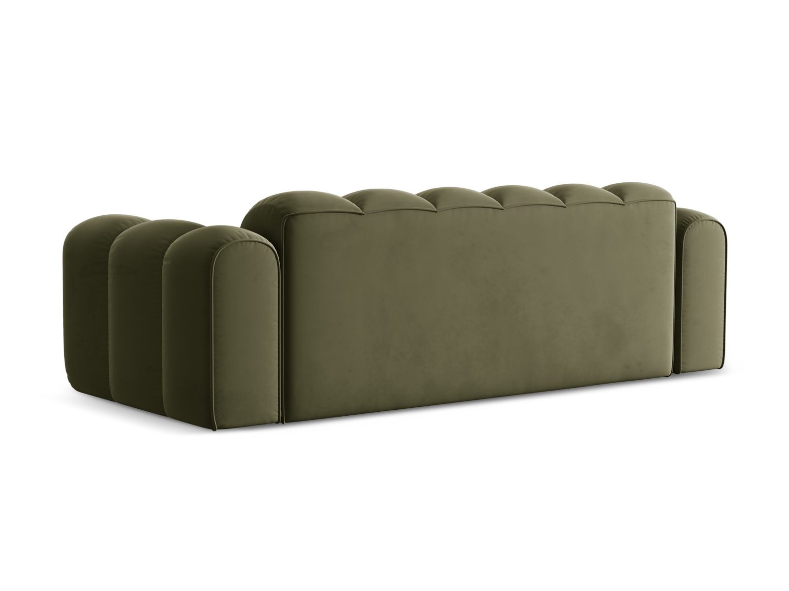 Cosmopolitan Design Sofa Treno 4-Sitzer Samt Bluvel Grün