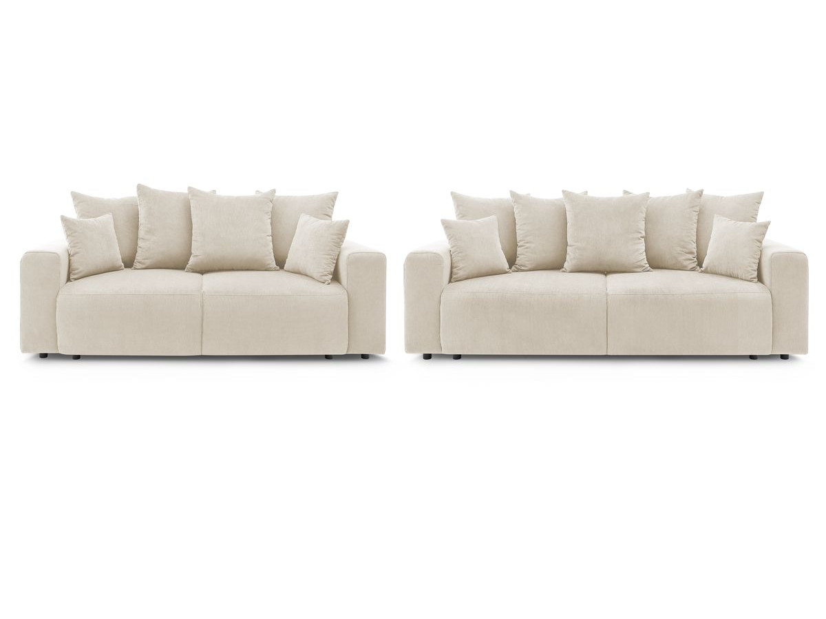 Bobochic Envy Sofa 5-Sitzer Cordsamt Beige