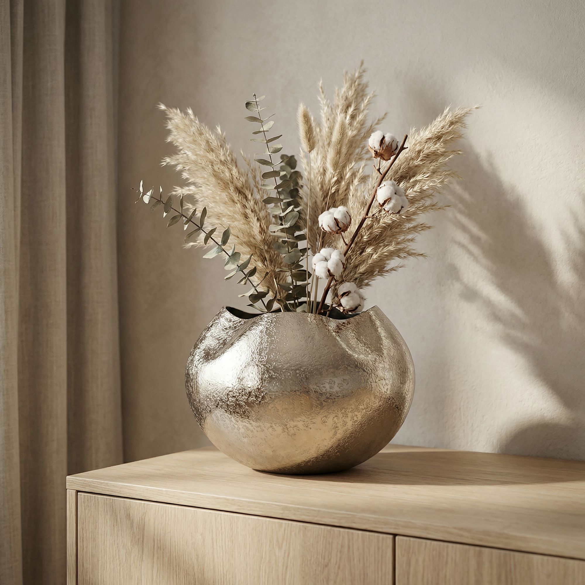 Blumentopf Sjovegan Aluminium Silber Ø 30 cm