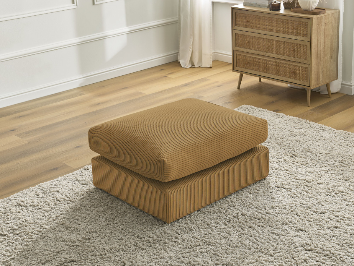 Bobochic Paris Pouf Cordsamt Gelb