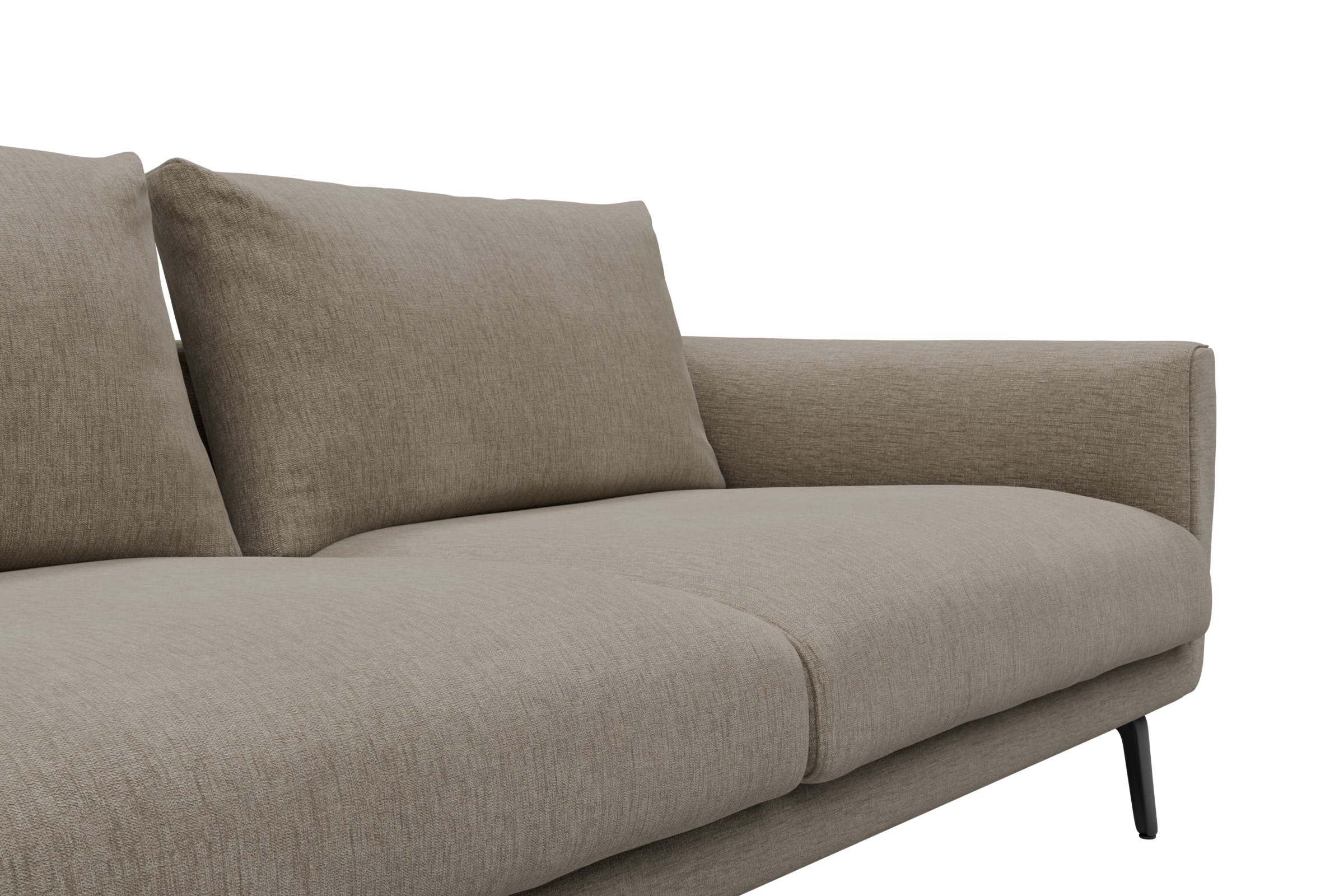 Ecksofa Karl Relax-Ecke links mit 2,5-Sitzer Smooth-Belge