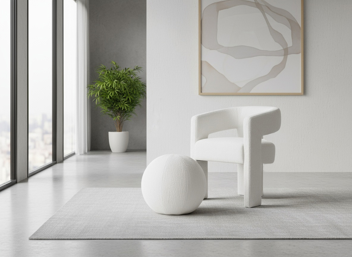 Livin Hill Polsterstuhl Leith 62 × 58 × 75 cm Weiß