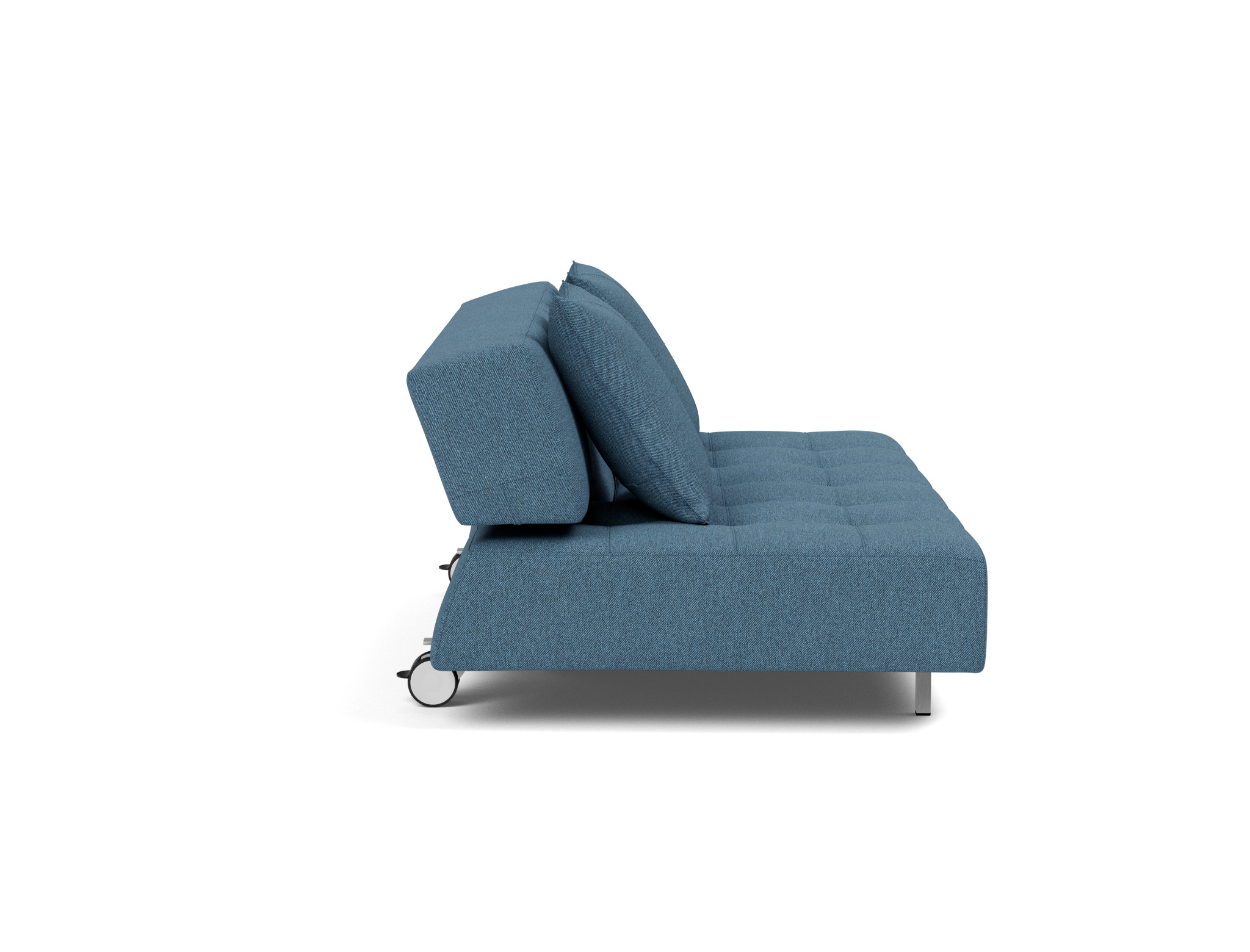 Schlafsofa Long Horn D.E.L. Strukturierter Stoff Weda 302-Weda-Blue