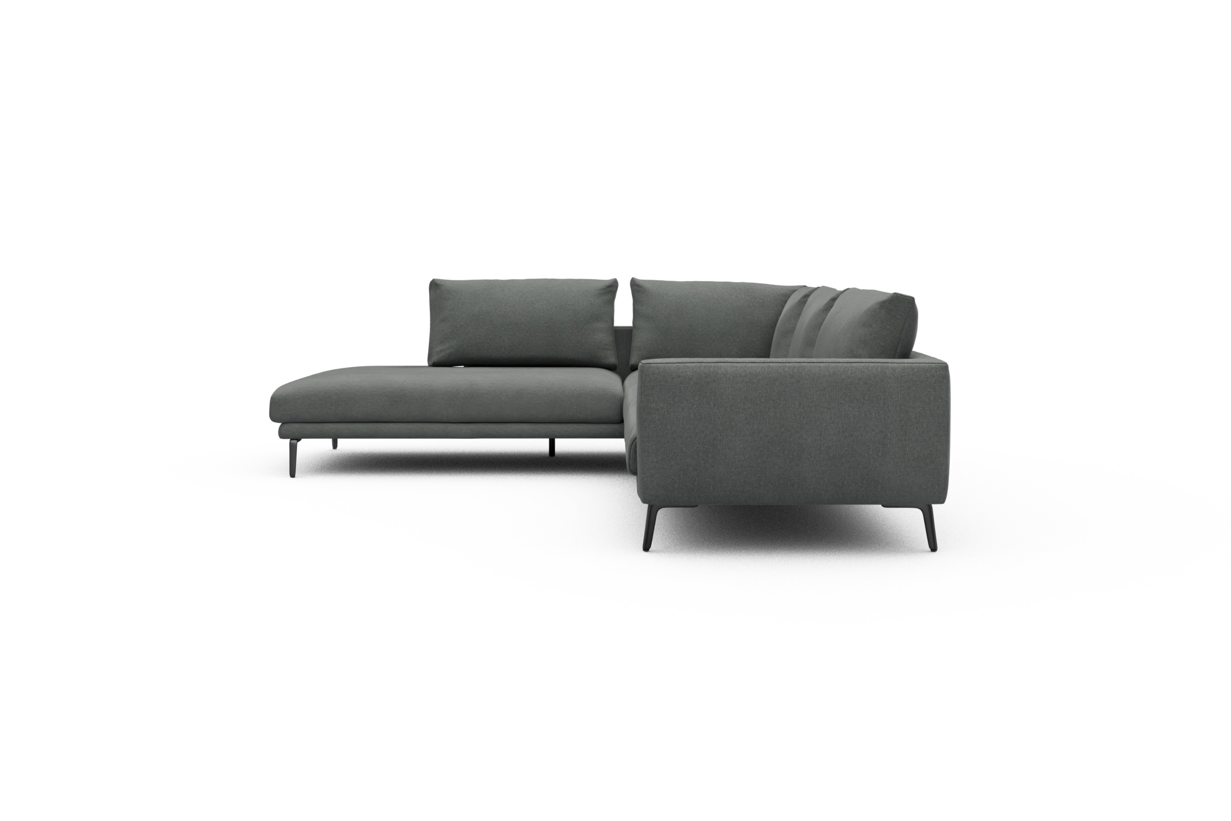 Ecksofa Karl Relax-Ecke links mit 2,5-Sitzer Satya-Steel