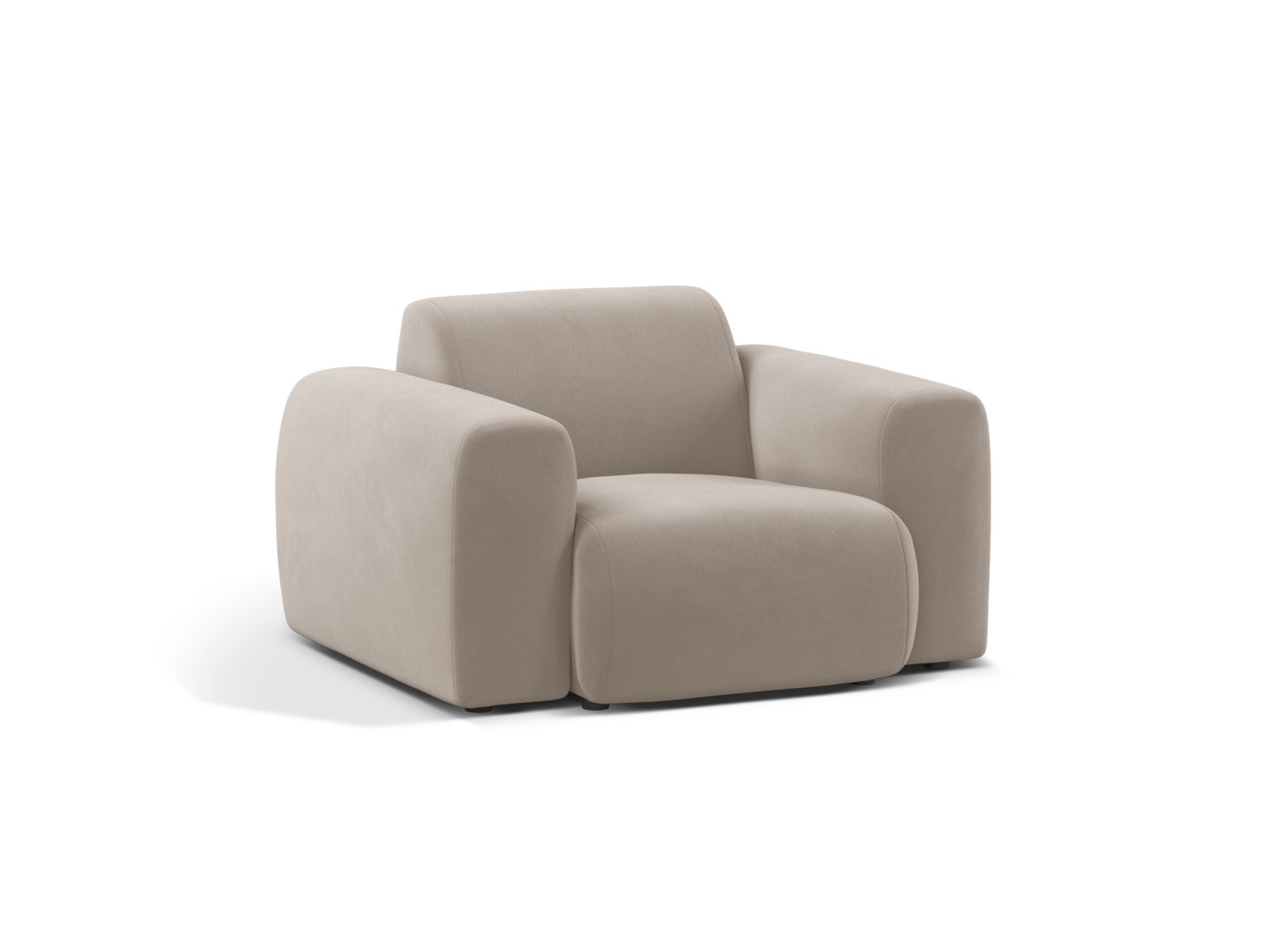 Micadoni Sessel Molino Samt Casino Helles Beige