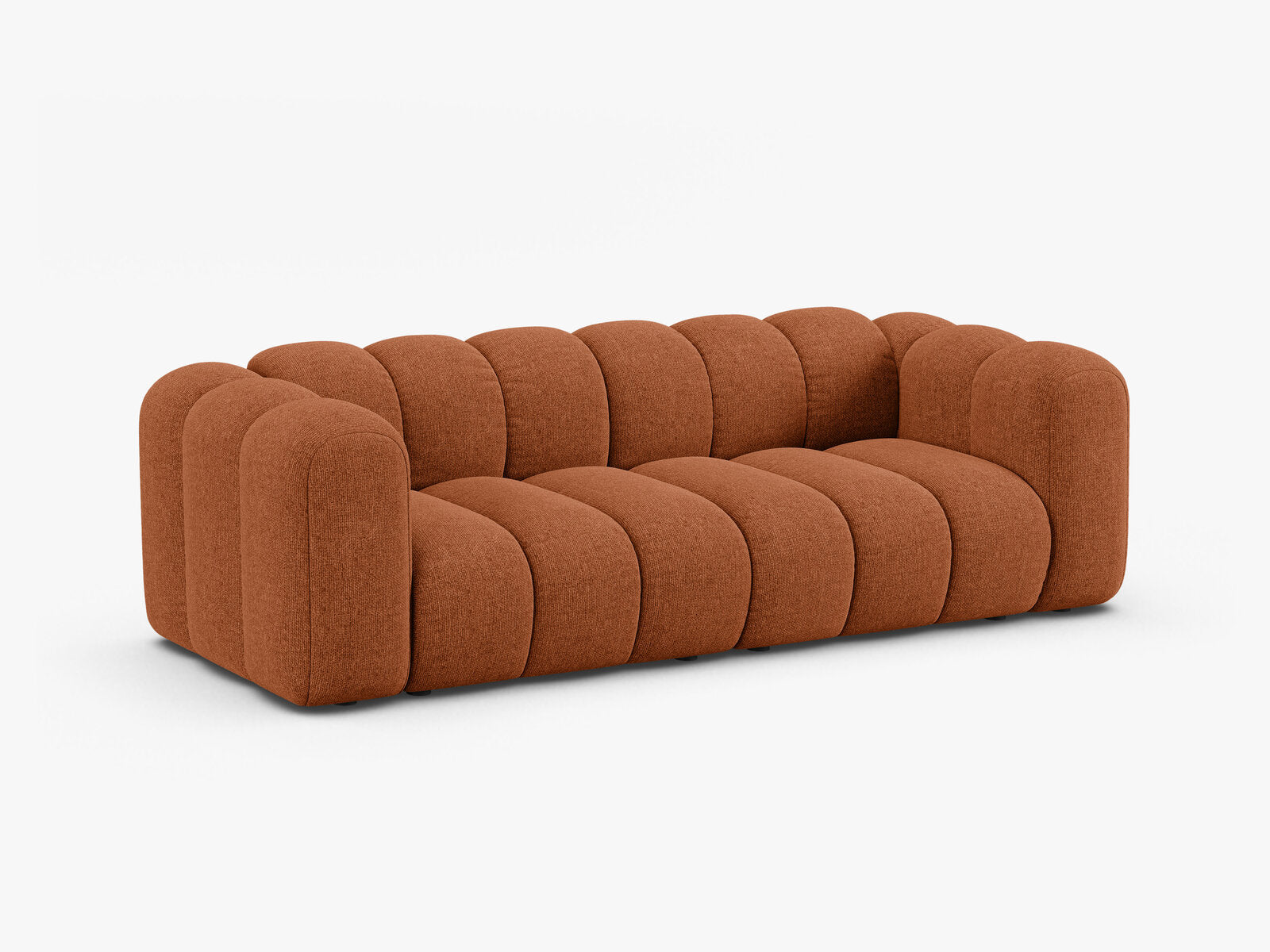 Micadoni Sofa Lupine 3-Sitzer Chenille Eden Ziegel