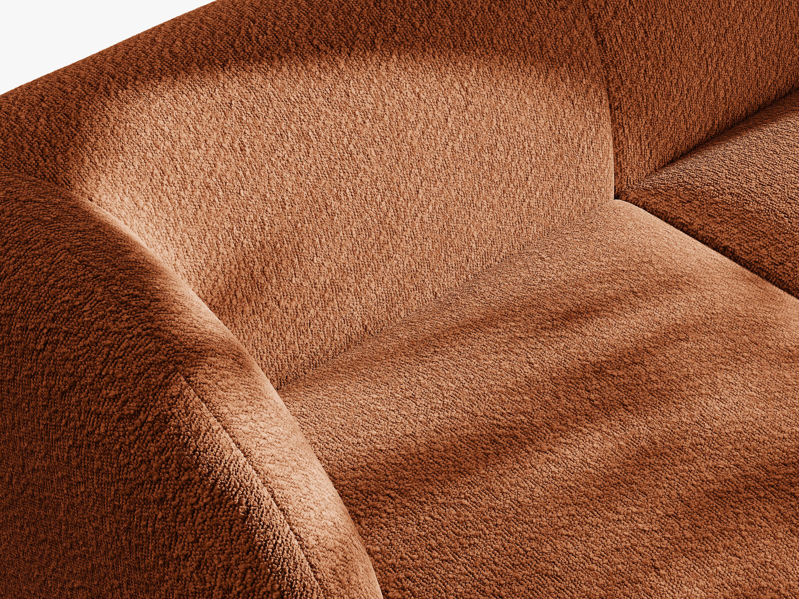 Micadoni Modul Armlos Miley Boucle Baloo Terrakotta