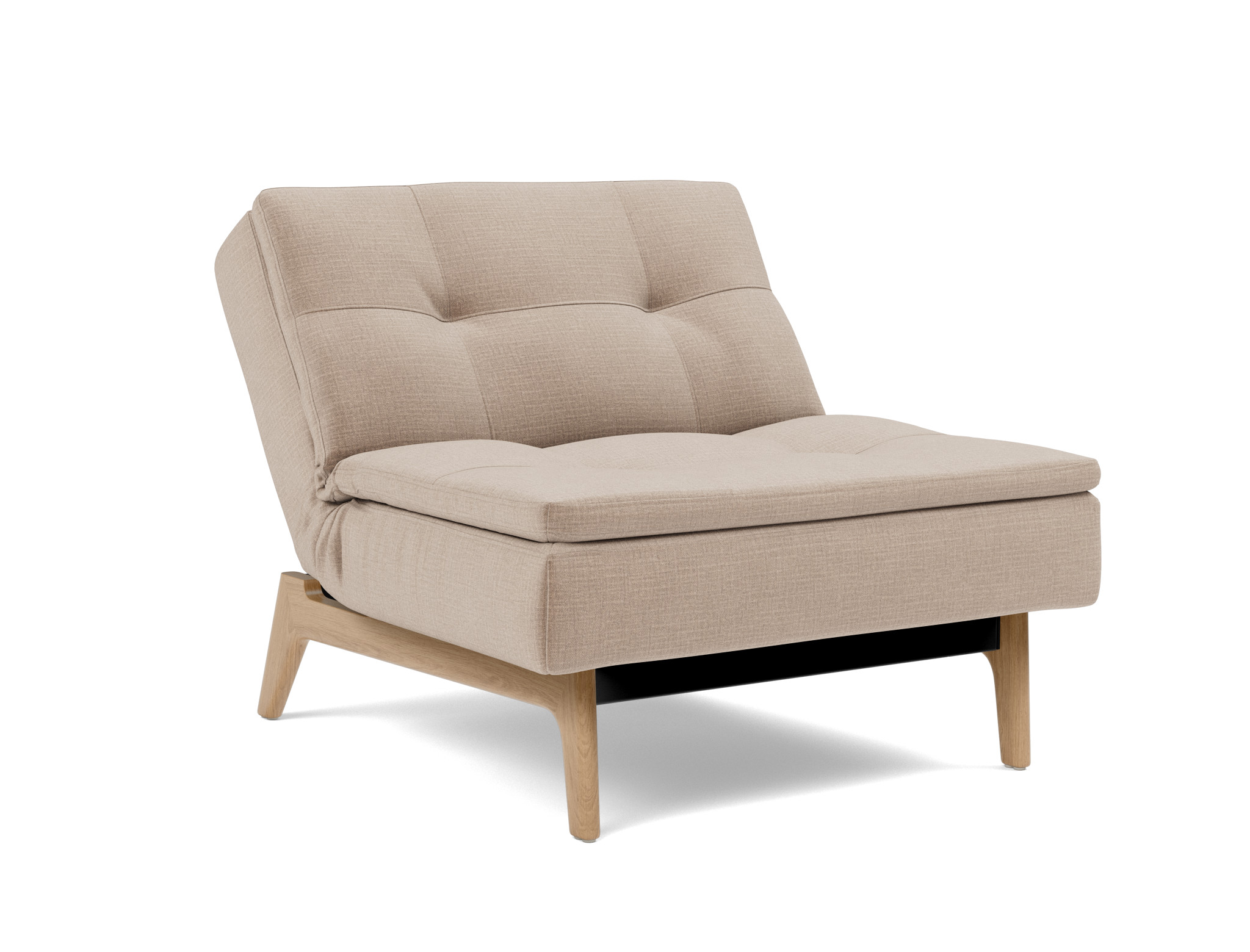 Sessel Dublexo Chenille Esina 417-Mocha Beine Eiche