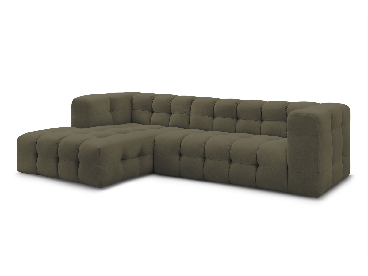 Bobochic Cloud Ecksofa 288 × 184 cm Stoff Grün Ecke links