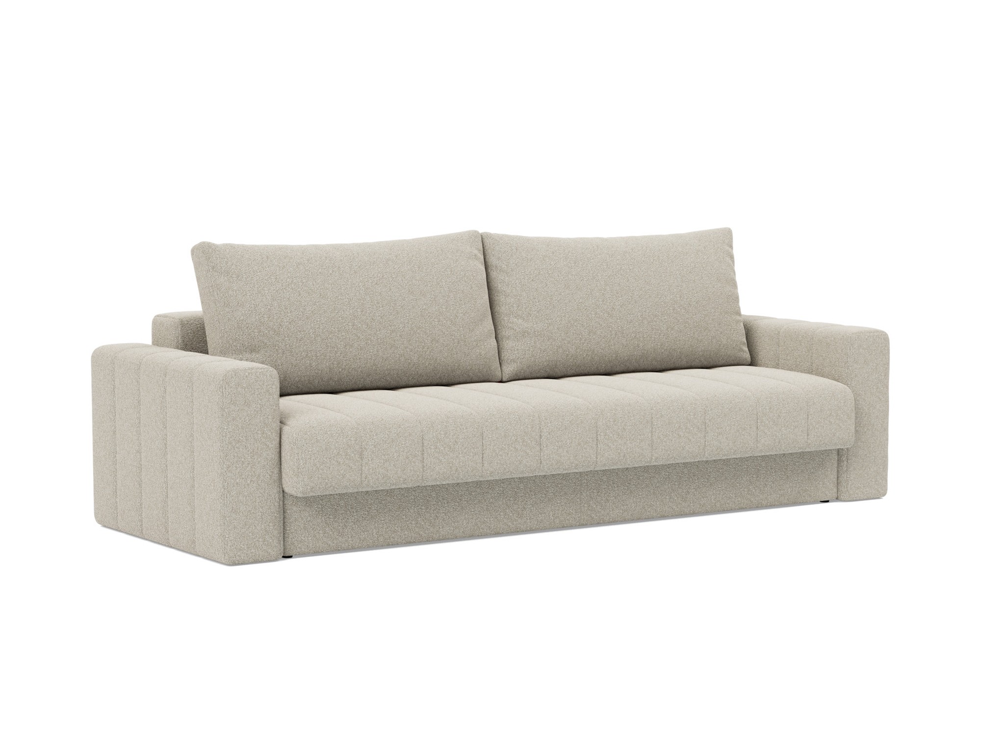 Schlafsofa Akello mit Armlehnen Boucle Skandi 539-Beige