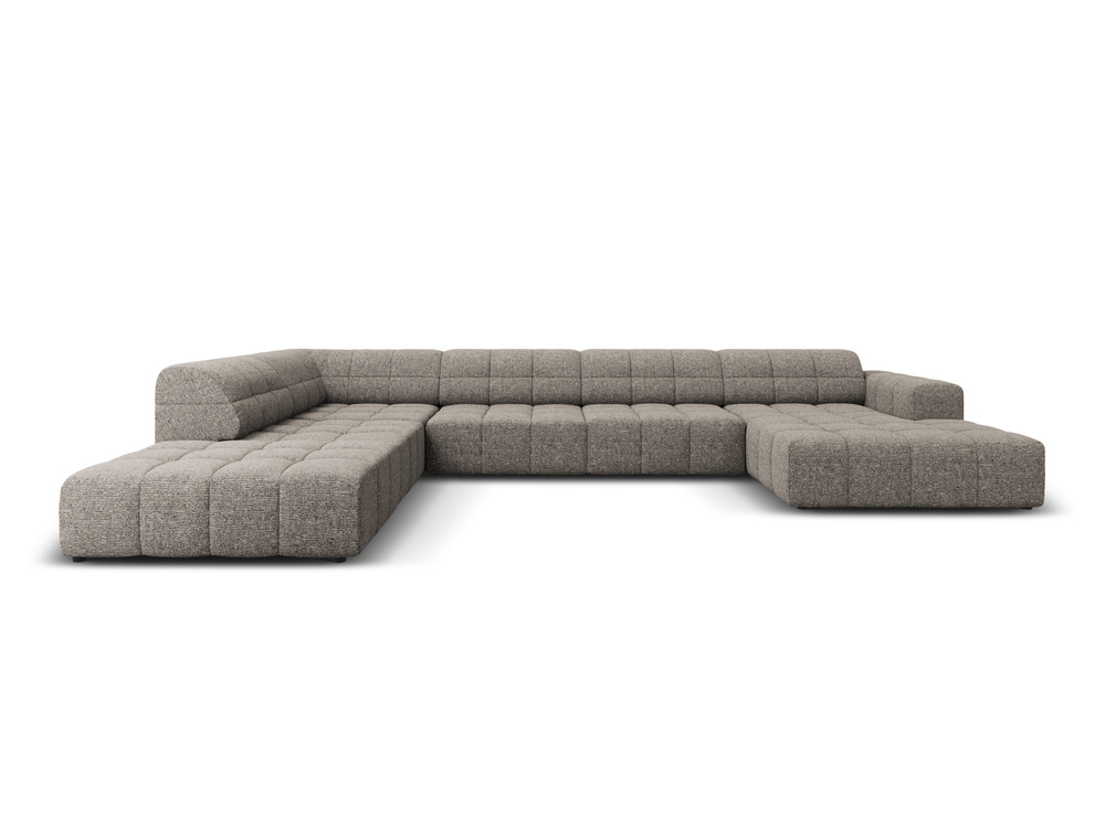 Cosmopolitan Design Panoramasofa Chicago 7-Sitzer Chenille Haga Grau Links