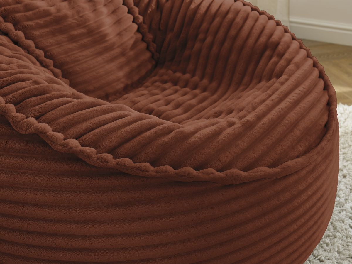 Bobochic Socrate Pouf Breitcord weich Orange