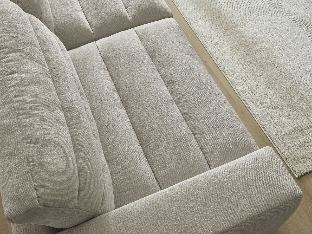 Bobochic Sierra Sofa 3-Sitzer Strukturstoff Taupe