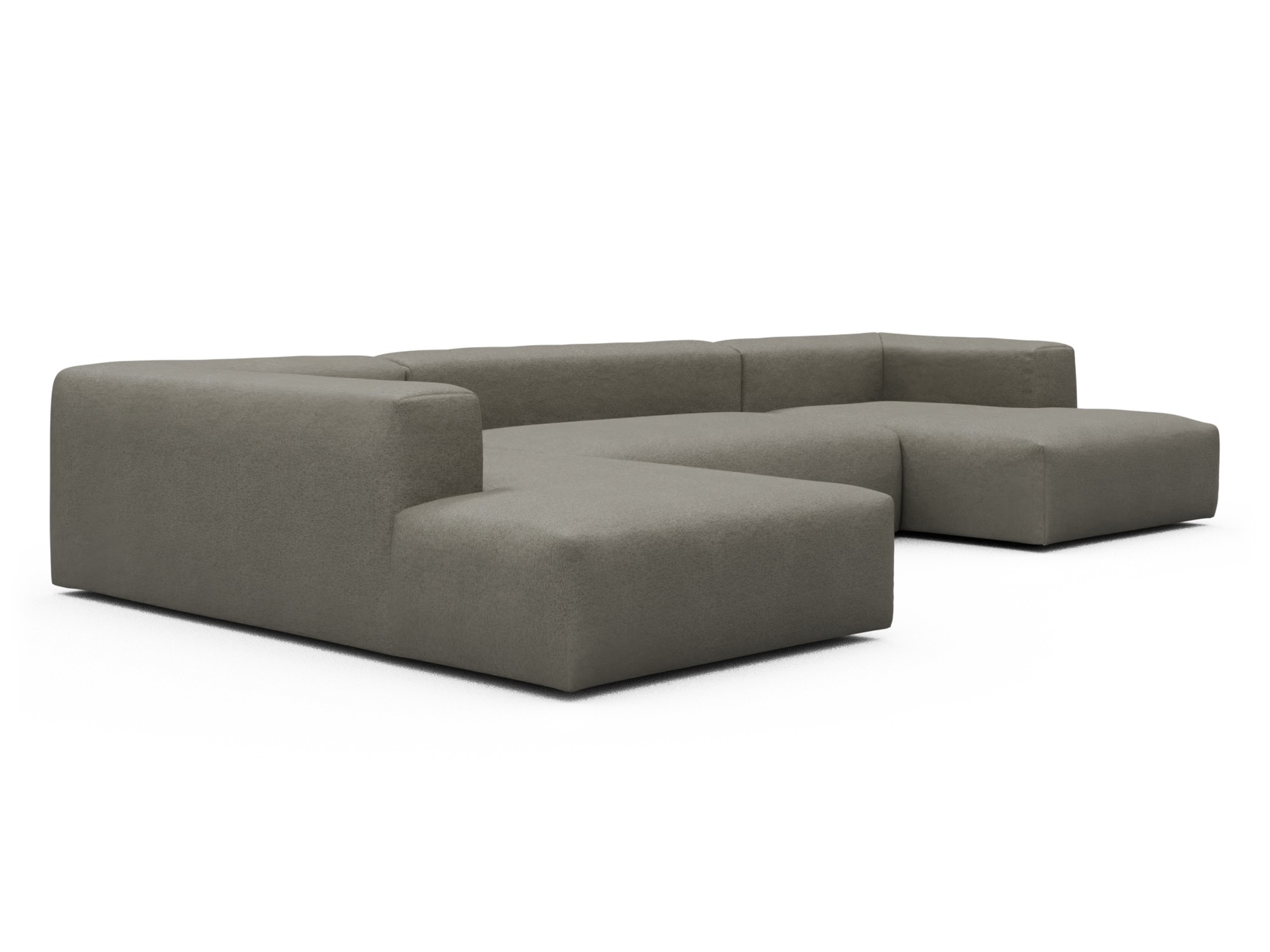 Skandi Home Wohnlandschaft Fred Relax-Ecke links mit 2-Sitzer und Chaiselongue rechts Denari-Warm-Grey moebelfaktor