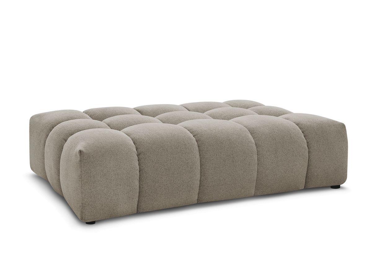 Bobochic Everest Pouf 166 × 100 cm Melange-Stoff Taupe