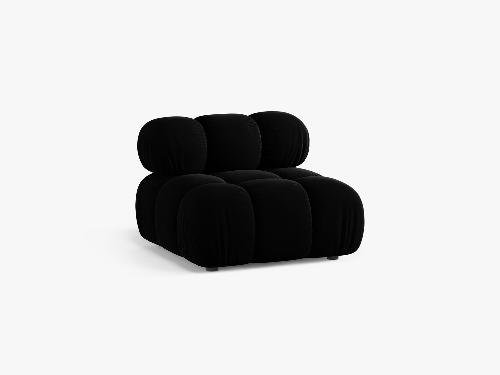 Micadoni Armloses Modul Bellis Samt Venus Schwarz