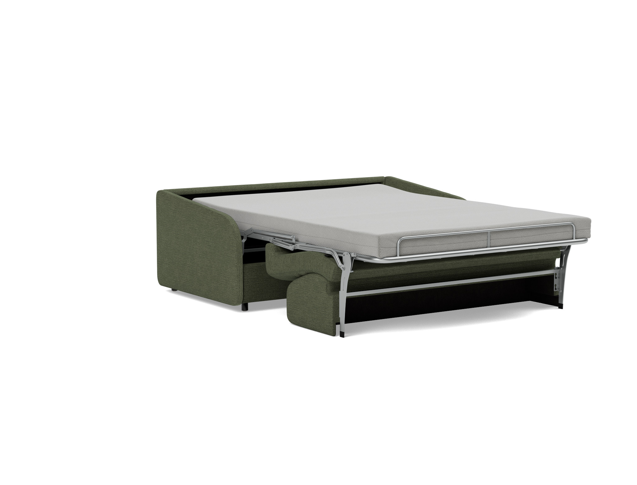 Schlafsofa Eivor mit Memory-Matratze 140 Strukturierter Stoff Taura 353-Forest