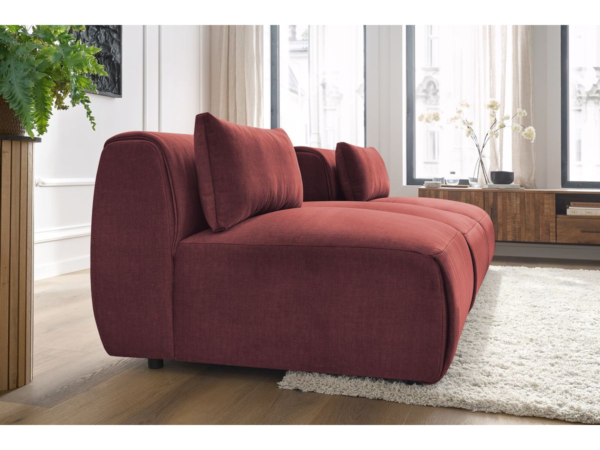Bobochic Jeanne Sofa 3-Sitzer Samt Orange