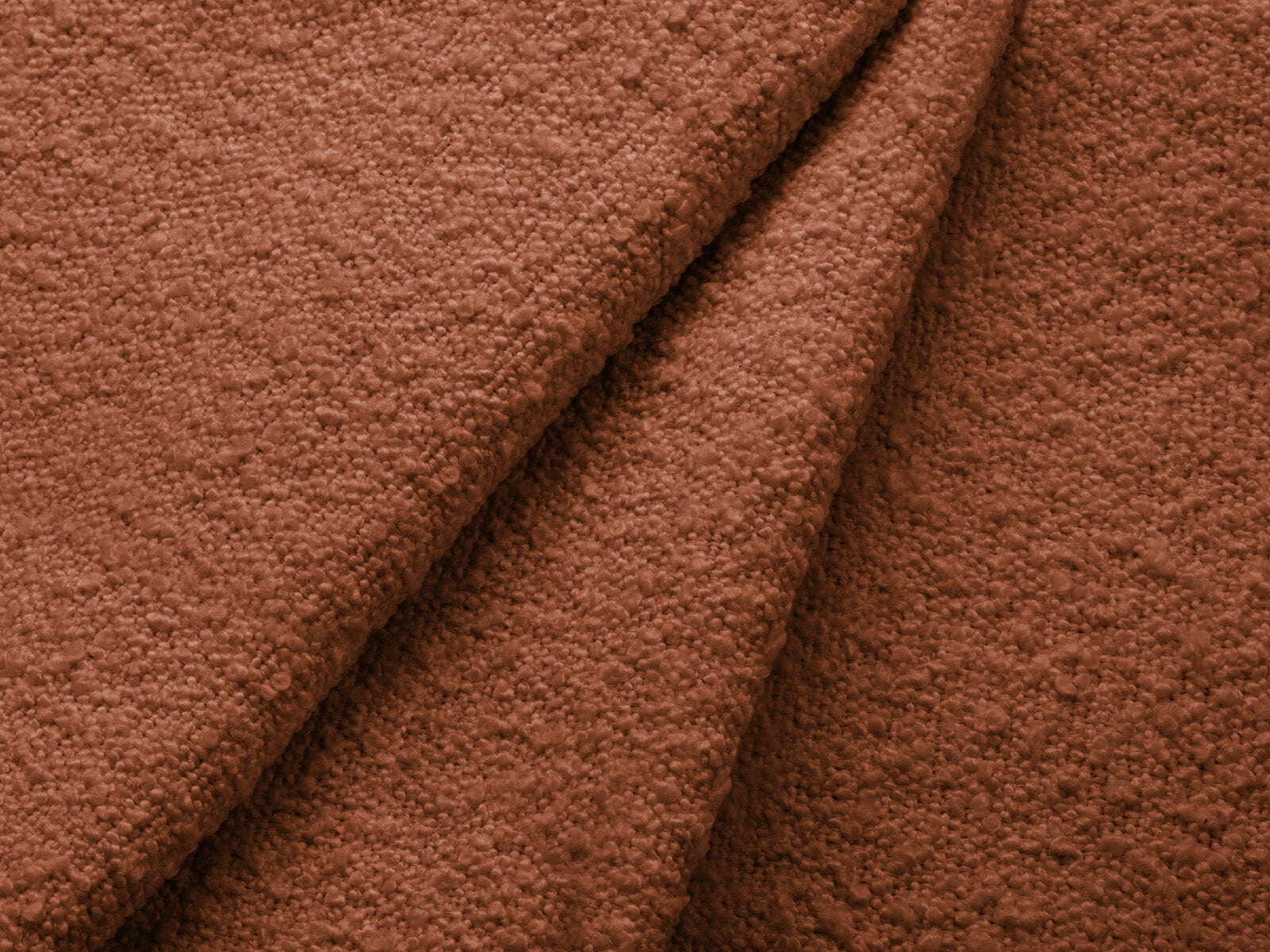 Micadoni Pouf Dia 90cm Boucle Baloo Terrakotta