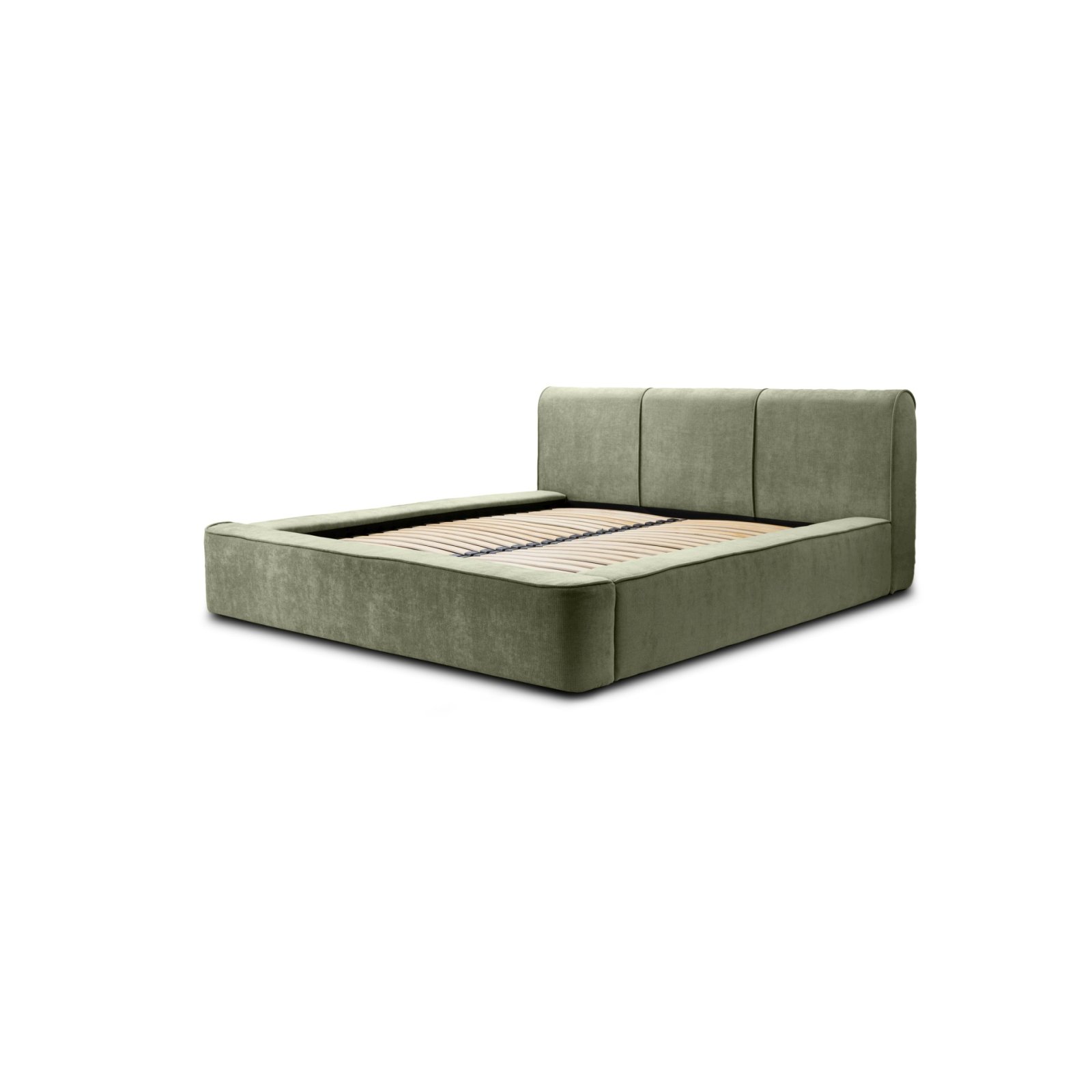 Polsterbett Tulio Chenille 160x200 mit Metallrahmen Finn 36