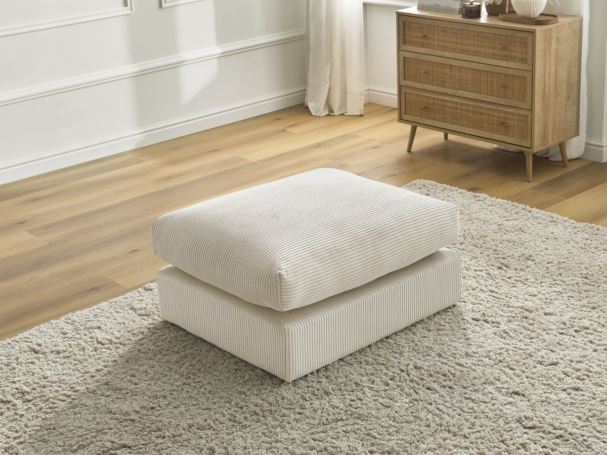 Bobochic Paris Pouf Cordsamt Beige