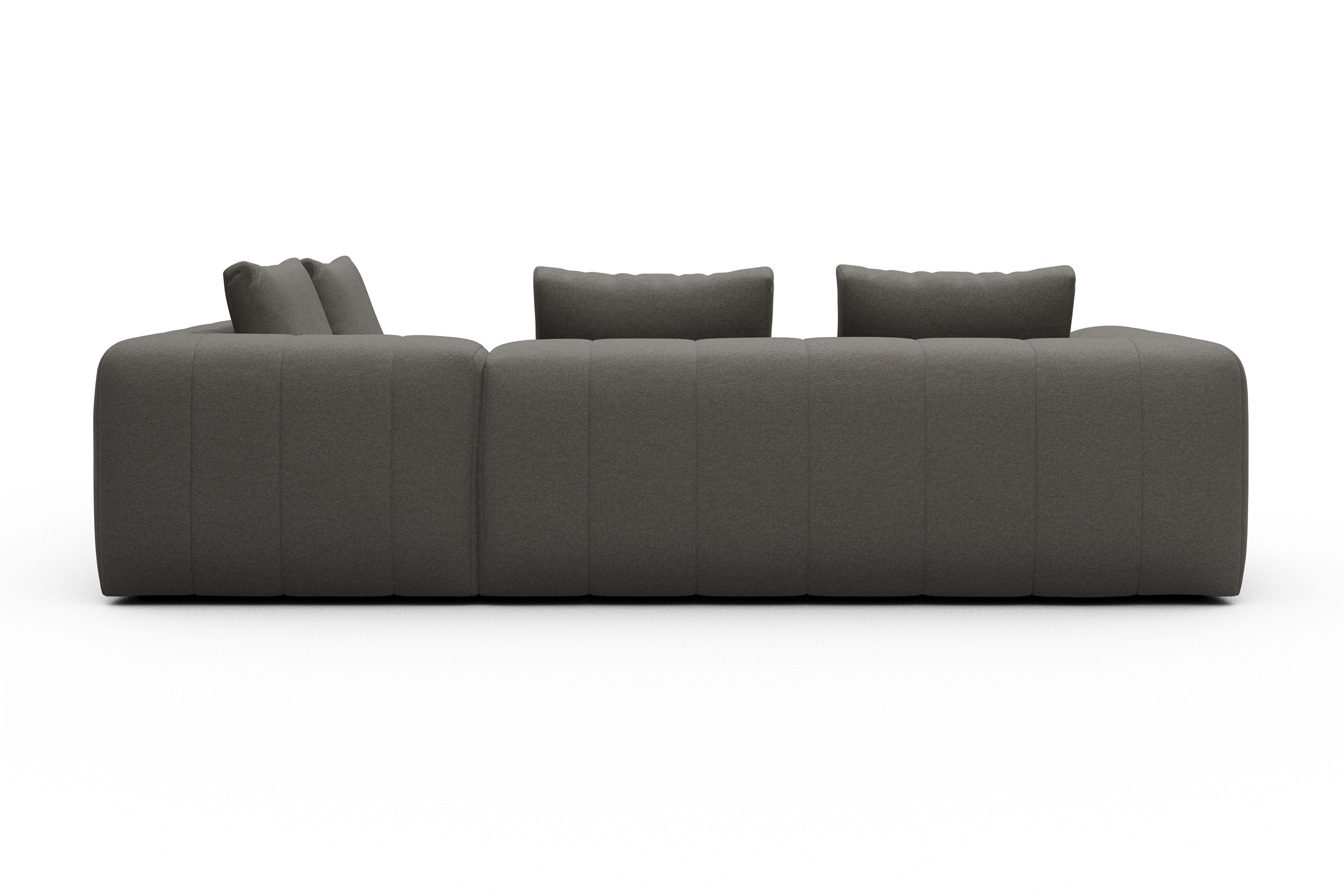 Ecksofa Hugo 2x 2,5-Sitzer Armlehne links Satya-Taupe