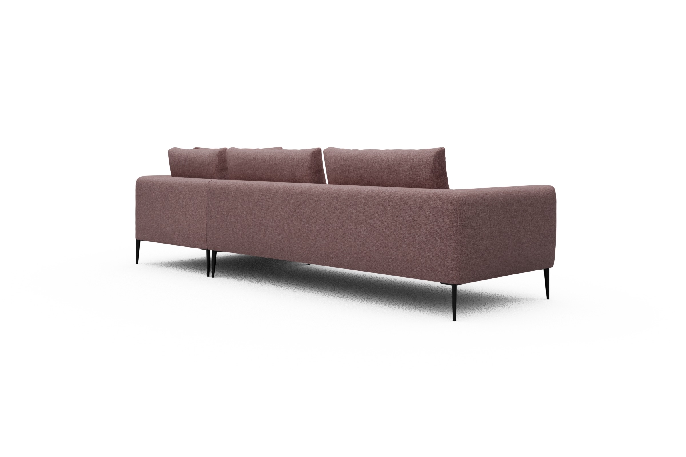 Ecksofa Paul Relax-Ecke links mit 3-Sitzer Sama-Flamingo
