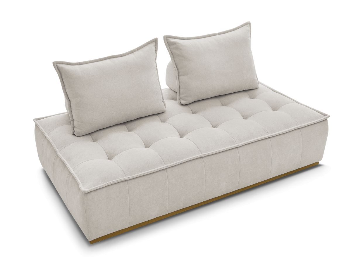 Bobochic Elisa Sofamodul 2-Sitzer Strukturstoff Beige