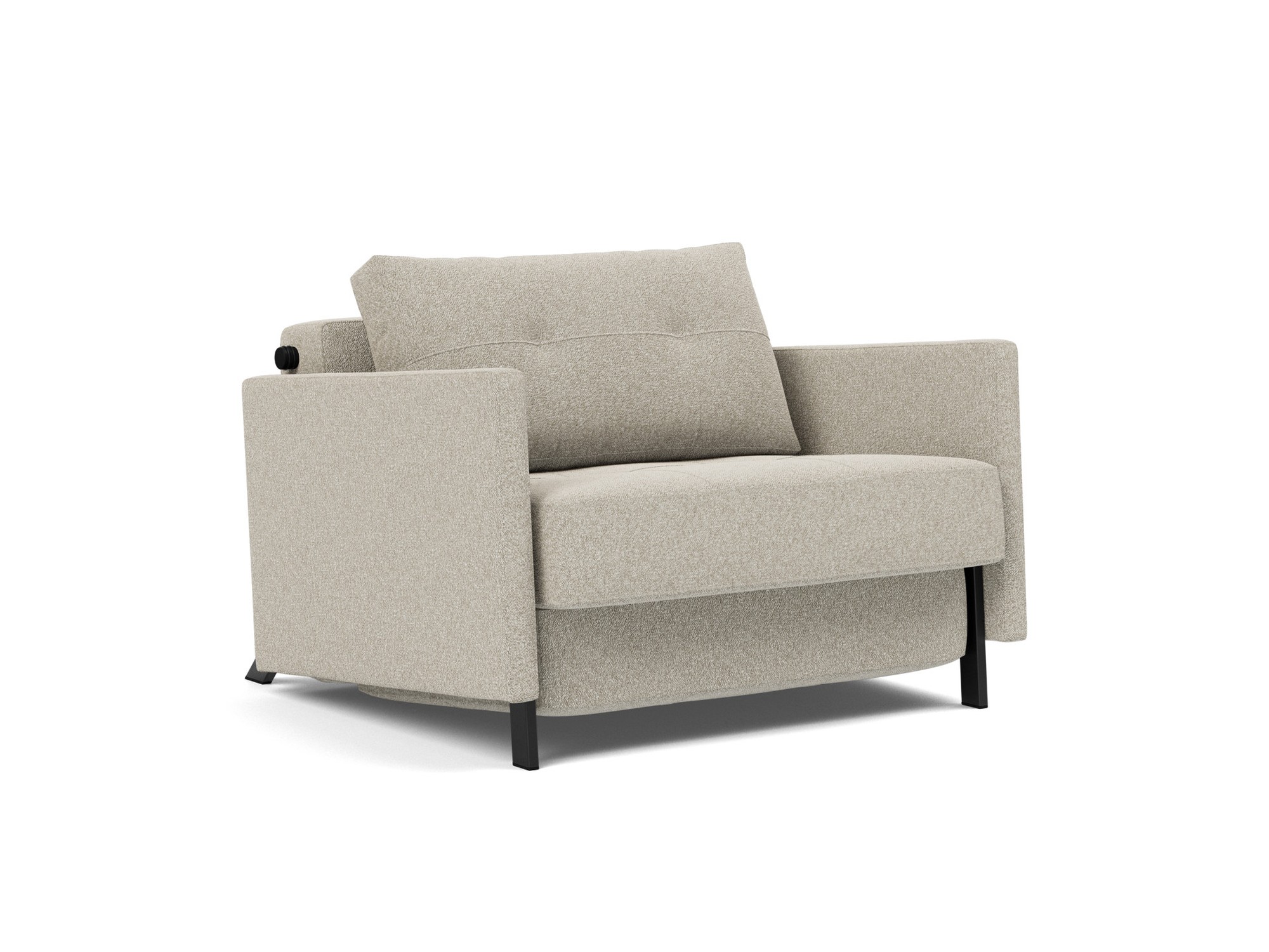 Schlafsessel Cubed 90 mit Armlehnen Boucle Skandi 539-Beige